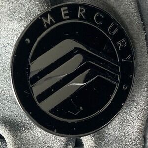 OEM Mercury Black Wheel Center Cap Hubcap Emblem